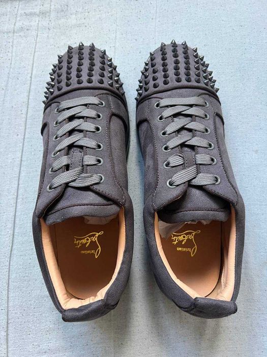 Christian Louboutin Junior Spikes grey  45eu nowe