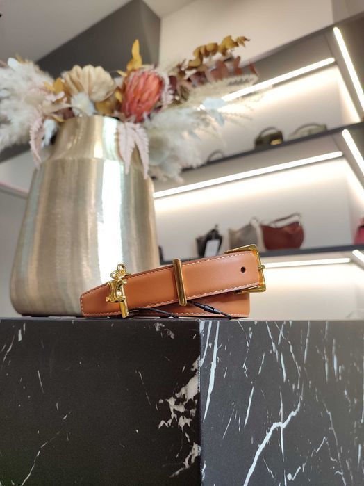 Ремінь Elegant Charm Belt In Taurillon Leather tan