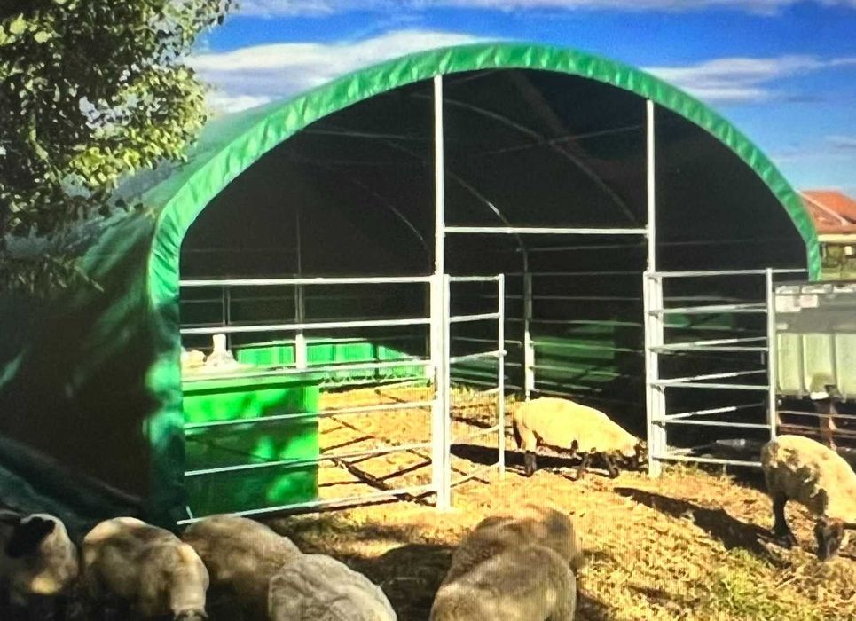 Namiot zagroda dla zwierząt hala kojec 6x6m wiata magazyn