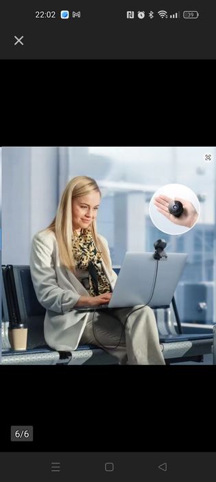 EMEET Kamera Internetowa 4K 8MP Autofokus Mikrofon USB Plug&Play