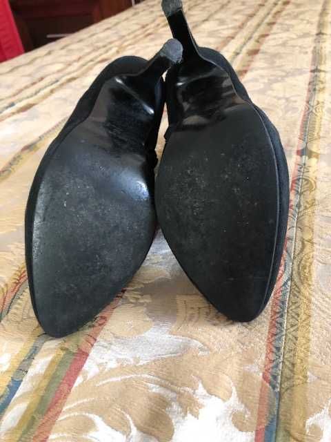 Bota senhora camurça preta marca de luxo Karen Millen