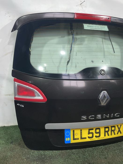 Renault scenic 3 кришка багажника ляда багажник рено сценік чорний