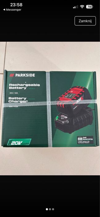 Bateria z ładowarka 4ah parkside!!