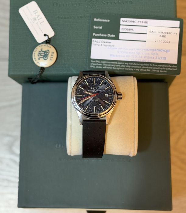 Zegarek Ball Fireman Nightbreaker, stan idealny, gwarancja