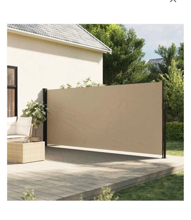 Toldo lateral retrátil 160x300 cm bege