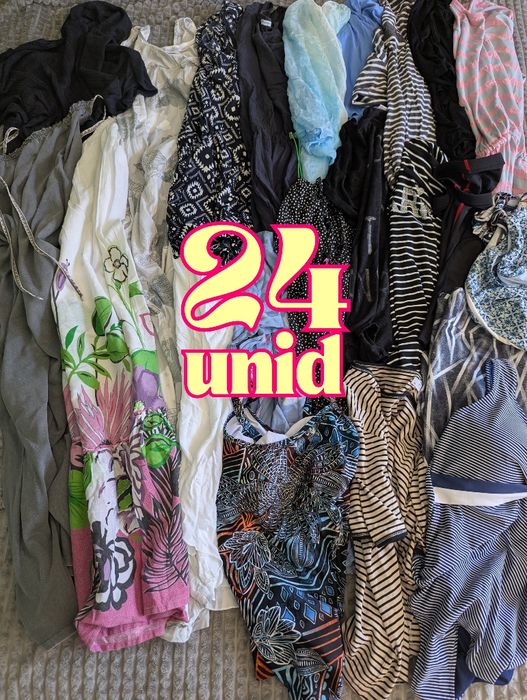 Pack 24 Peças Roupa Mulher 44-46 | Blusas, Vestidos, Camisas