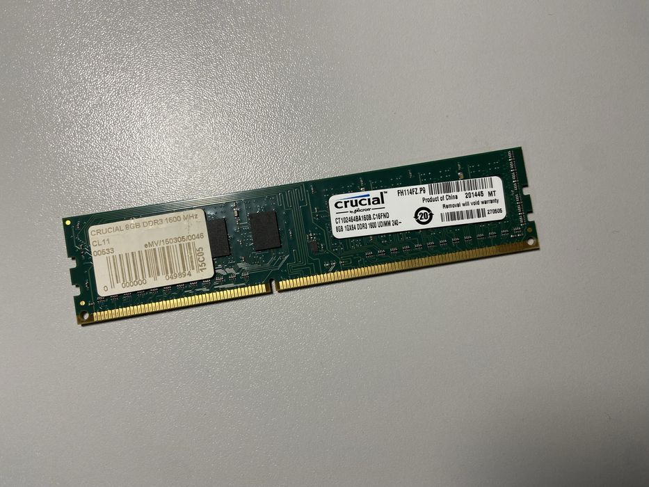 Pamięć RAM 8GB DDR3 1600MHz