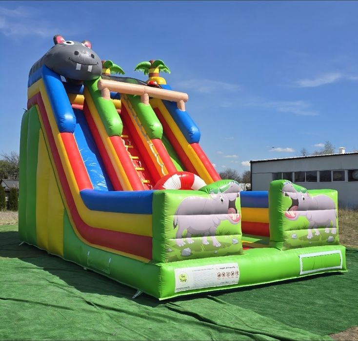 Dmuchaniec Zjeżdżalnia ZAMEK atrakcja Dla Dzieci Wynajem Dmuchańcy.