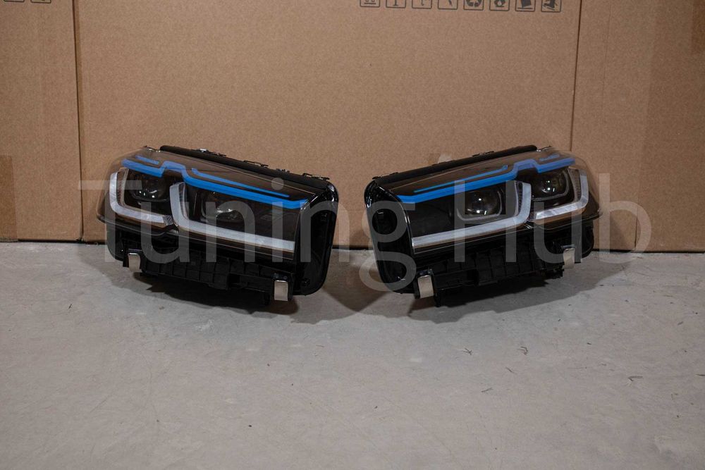 bmw g30 фари LCI Laser Led upgrade рестайлінг лазер лед Європа Америка
