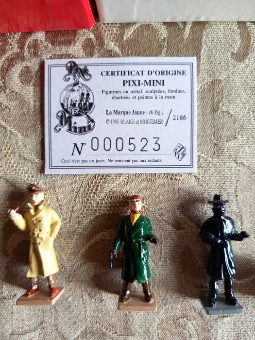 Blake e Mortimer A Marca Amarela 6 figuras PIXI mini