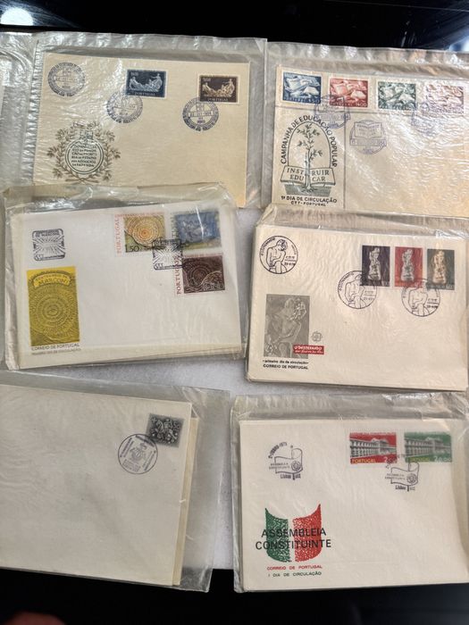 Grande coleção de Filatelia e Numismática Portuguesa – Selos, FDC, Notas e Moedas