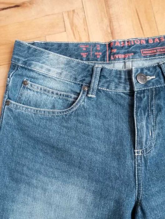 Livergy męskie szorty jeansowe Modern Staight Fit rozm.48