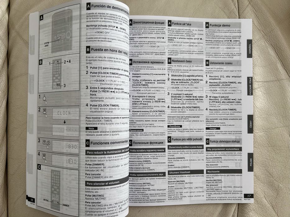 Instrukcja obsługi mini wieży Panasonic SC-PM9, oryginalna