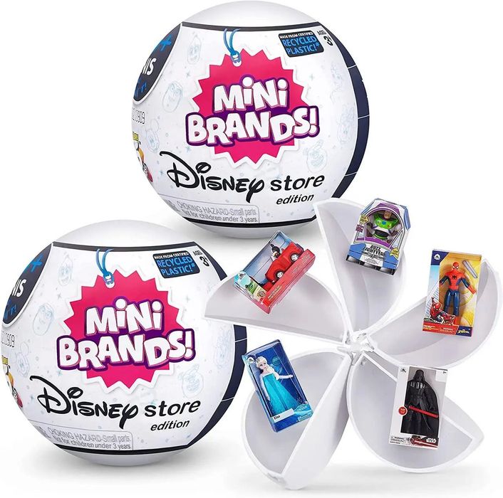 Набор 2 шарика мини игрушки Дисней 5 Surprise Disney Mini Brands