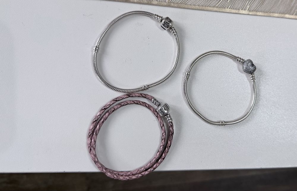 Pandora zestaw bransoletki