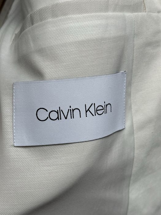 Sobretudo Branco Calvin Klein Linho (48 - L)