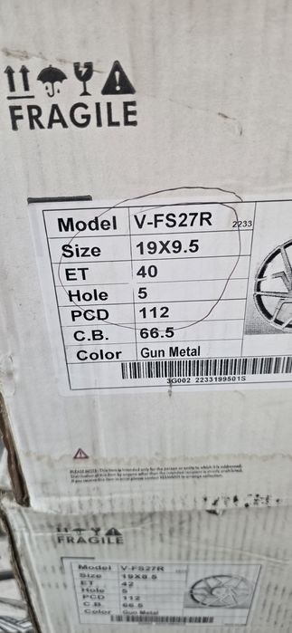 Jantes VEEMANN 19 5X112 9.5J/8.5J Novas