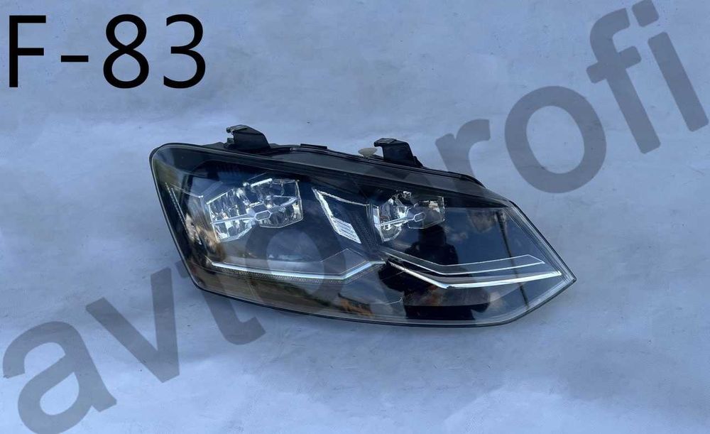Фара volkswagеn vw polо v рестайлінг лед 14 - 17 rh ...