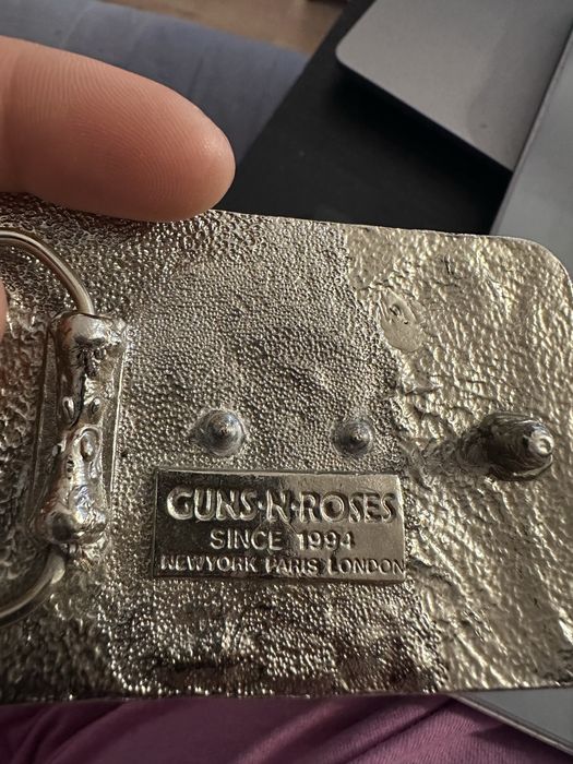 Metalowa klamra Guns'n'roses unikat spinka do paska
