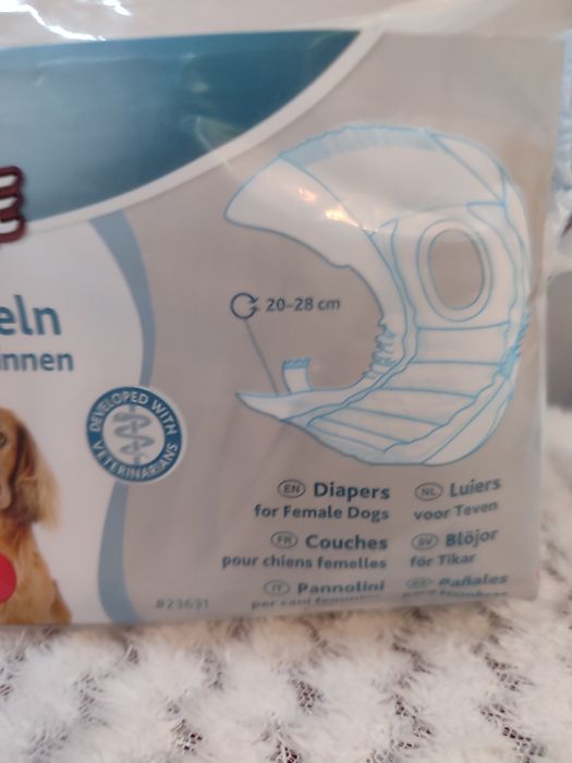 Mąle pampersy dla suczki