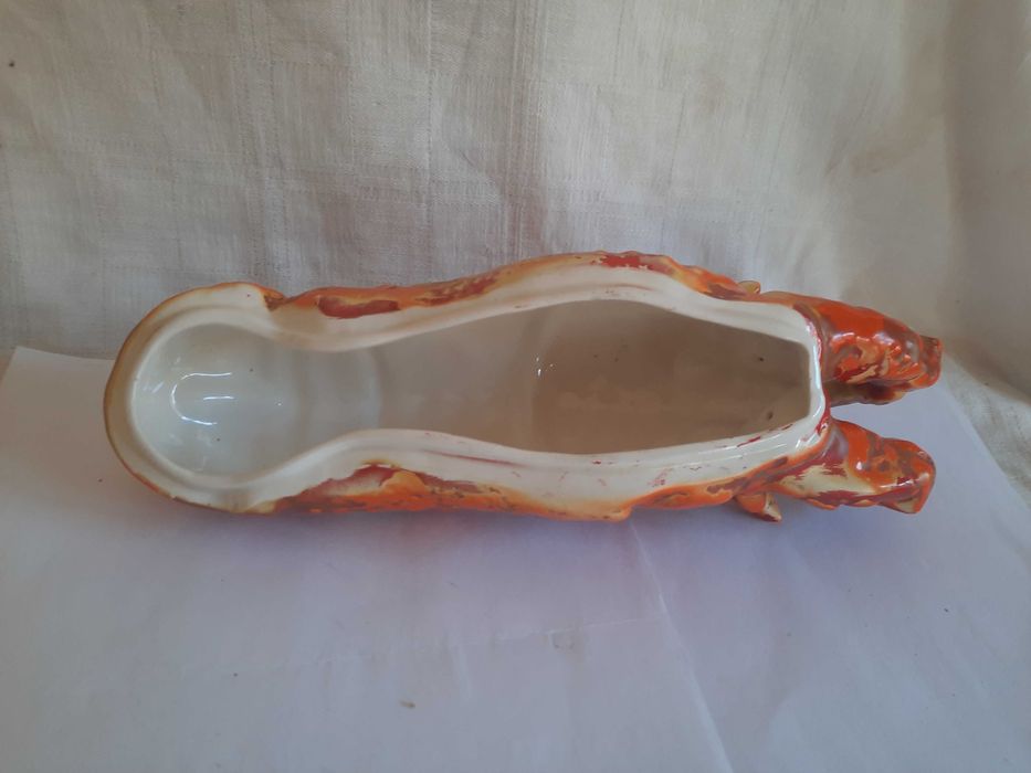 Tampa de Lagosta em faiança de Sacavem