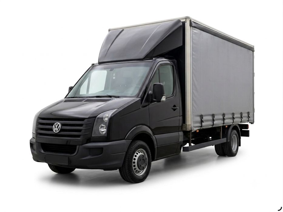 VW Crafter 2016 com cortina e plantaforma elevatoria.