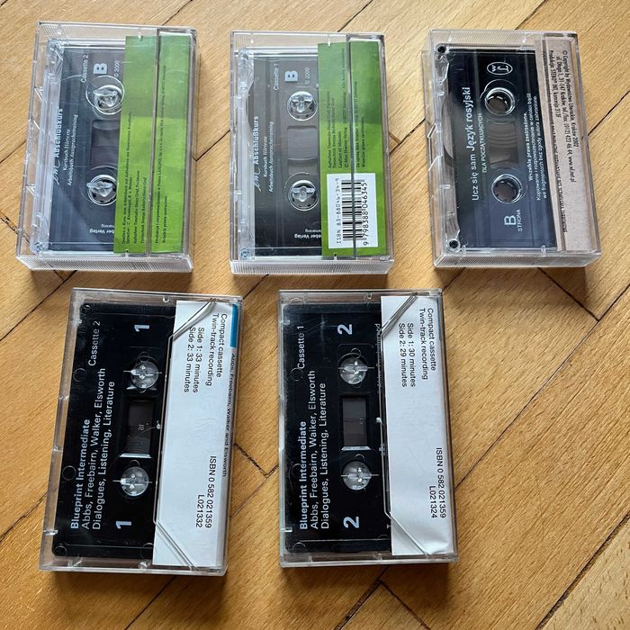 Kasety magnetofonowe 5+5 szt PRL