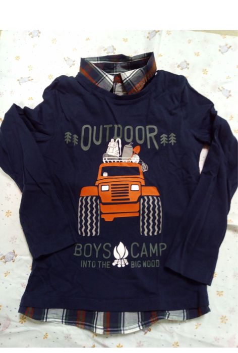 Camisola com efeito camisa menino 9 anos - Nova