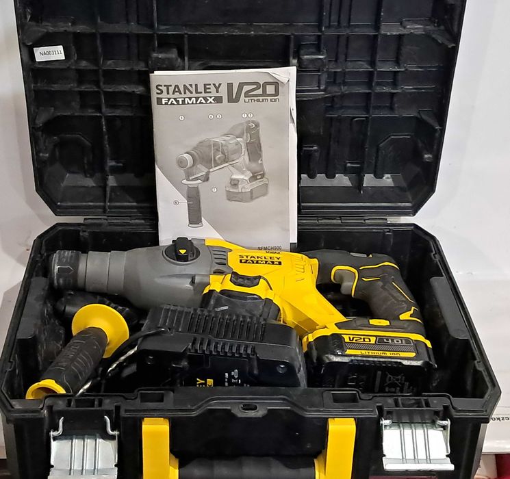 Stanley Młotowiertarka udarowa SDS PLUS 18V 2x4Ah