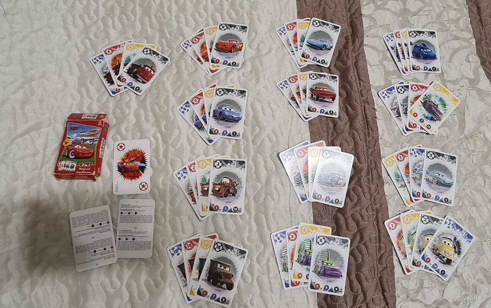 Karty do gry Zygzak Auta Cars Race gra karciana