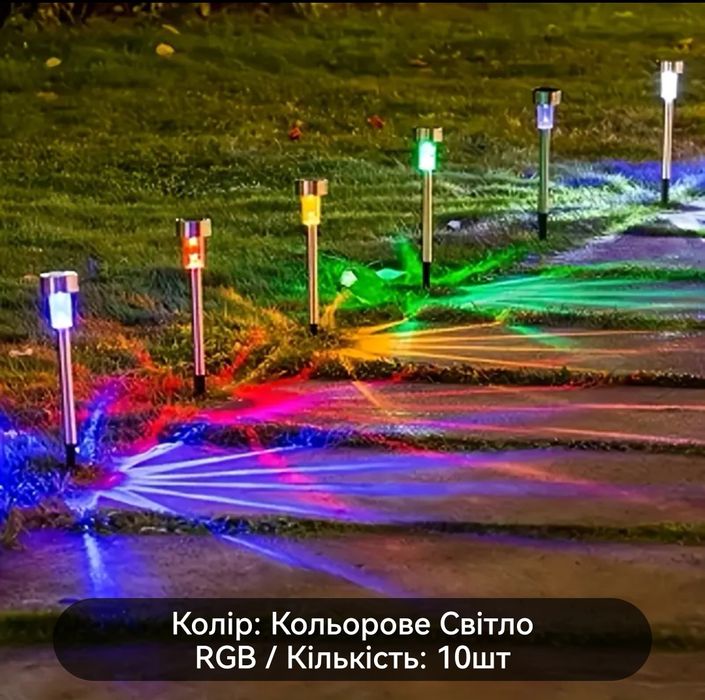 Світильники садові,для доріжок та алей