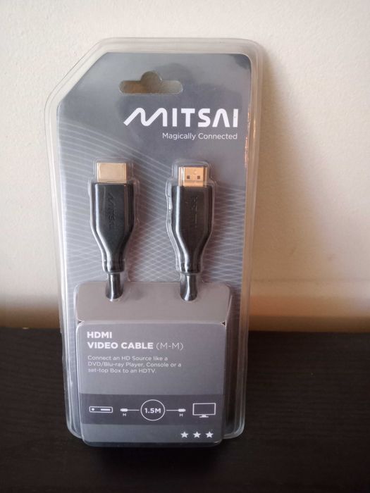 Cabo HDMI "Mitsai" (1.5m) e outros Cabos a 1€