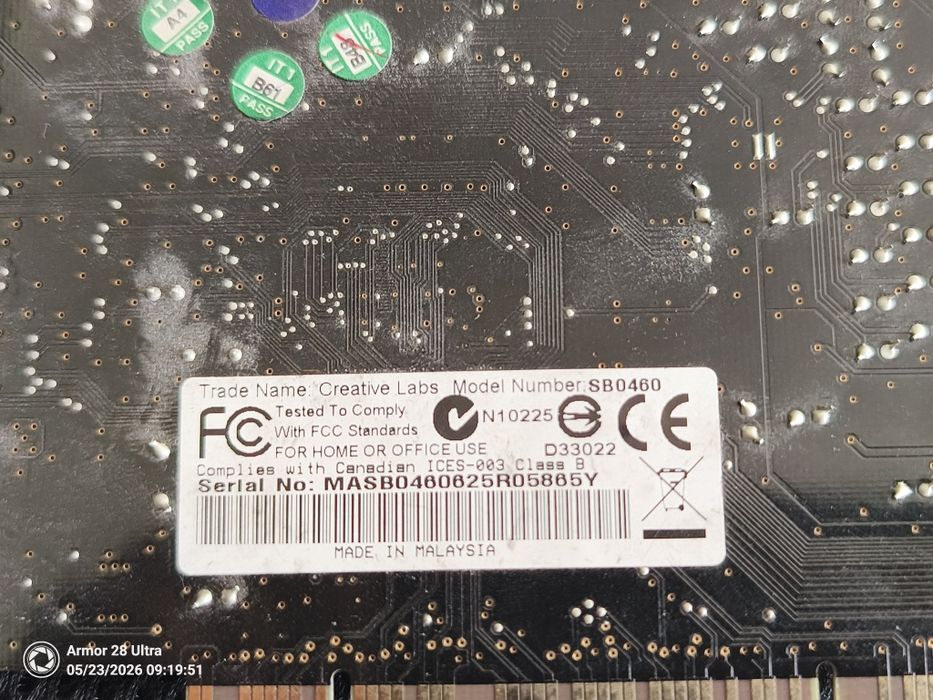 Karta dźwiękowa sound blaster X-fi