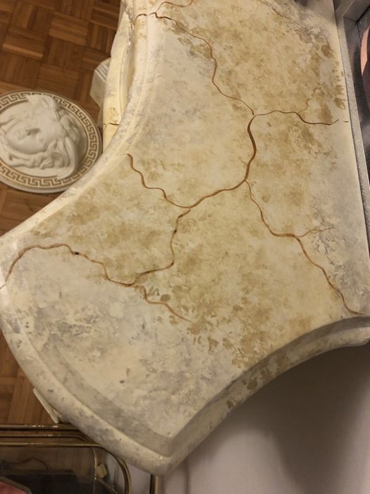 Duża Obudowa do kominka 139 cm x 116 cm efekt marmuru