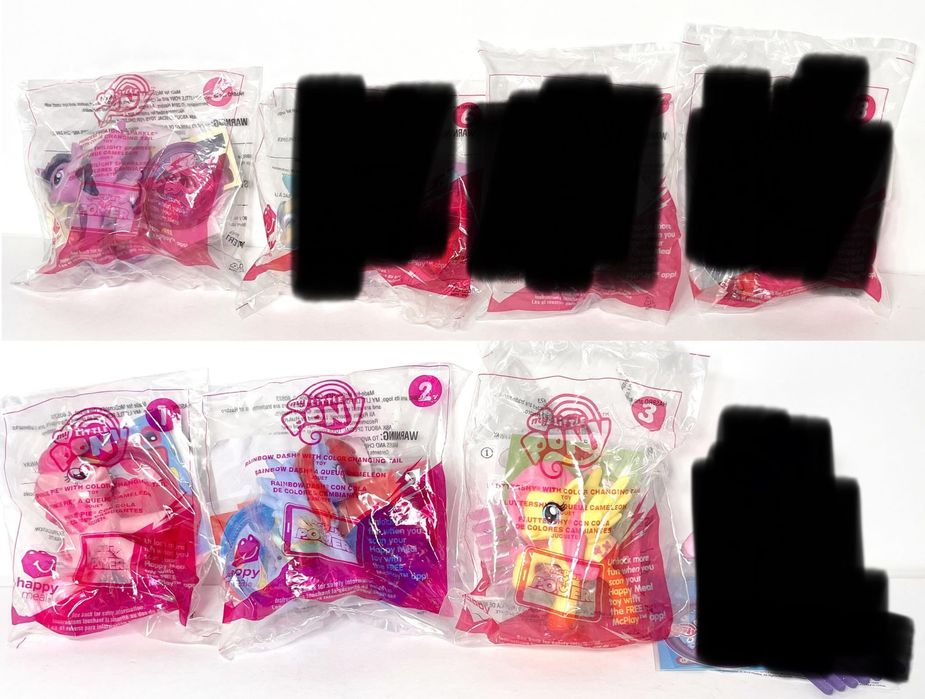 my little pony g4 zestaw 4 kucyków mcdonald’s