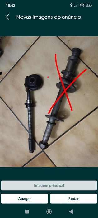 Veio completo roda frente  DTR 125