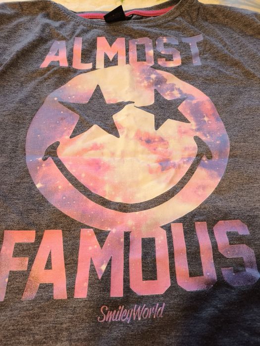 Bluzka damska L 42 szaro niebieska Smiley Worldil