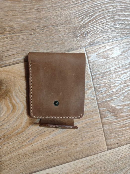 Шкіряний гаманець з монетницею. Кошелек мужской кожаный