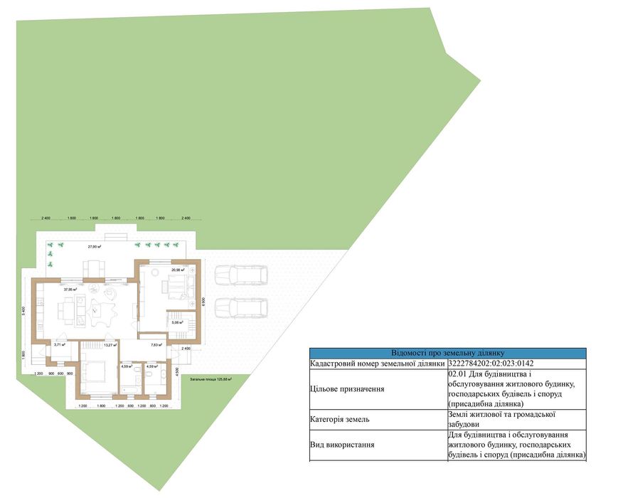 Ділянка 9,5 соток з видом на ліс в КМ Swisstown