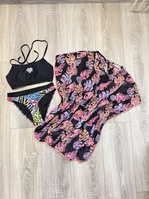 Купальник Cropp, S, туніка пляжна Primark