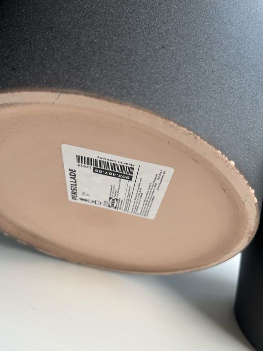 Persillade osłonka doniczki IKEA donice ciemnoszary 19 cm i 12 cm