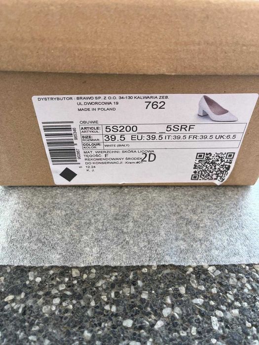 Buty ślubne, skórzane Ryłko