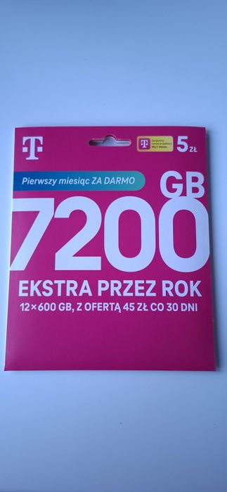 Starter T-Mobile z łatwym numerem złoty platynowy numer