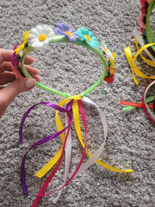 Wianki na głowę dla dziewczynki 20 sztuk
