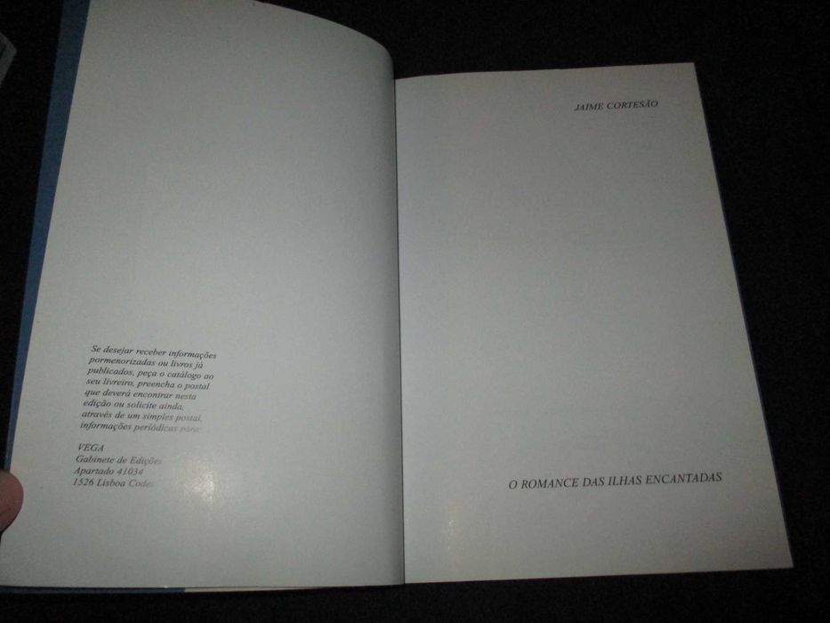 Livro O Romance das Ilhas Encantadas Jaime Cortesão