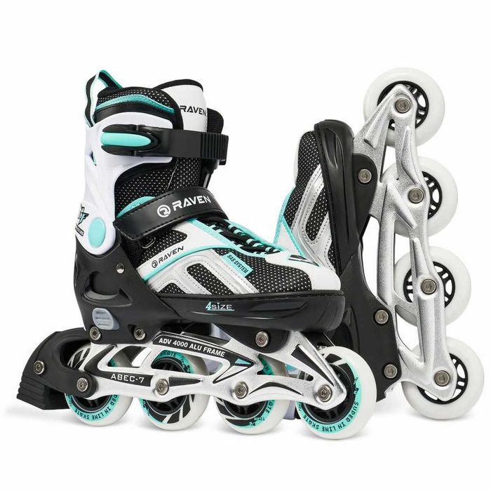 Rolki regulowane Raven Pulse Black/Mint 37-40