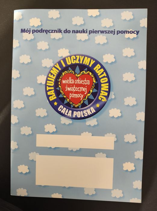 "Mój podręcznik do nauki pierwszej pomocy".