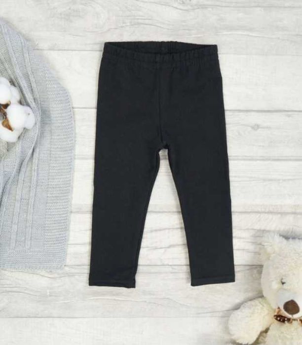 2 x legginsy 98 - czarne i granatowe