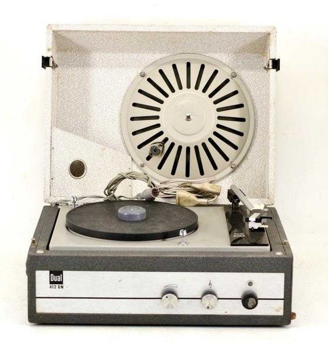 Gira discos portátil