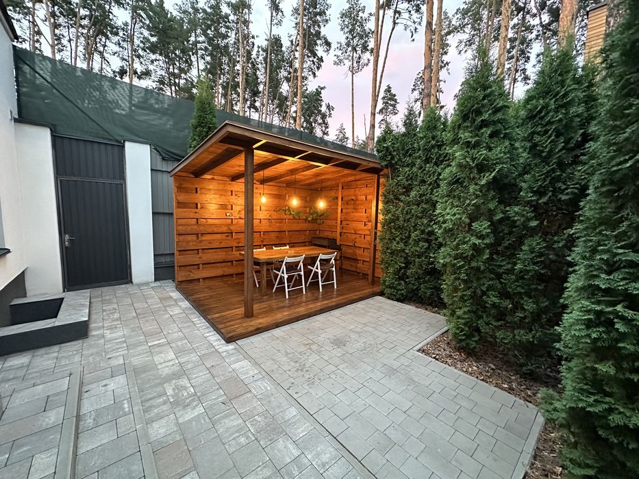 Лазня  "Лісова" на дровах с бас. и хамамом в Буче